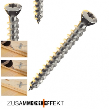 HECO 3,5 x 40 mm Dielenschraube mit Zusammenzieheffekt