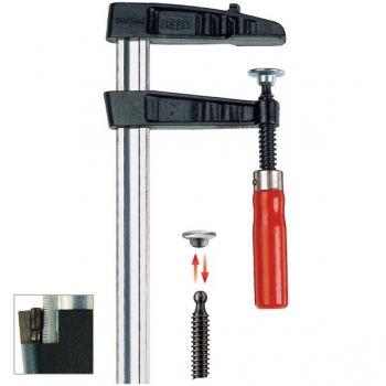 TGK125, Bessey Temperguss Schraubknecht mit Holzgriff