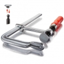 Bessey Ganzstahl Schraubzwinge GZ, 400 x 120 mm mit Holzgriff | GZ40-12